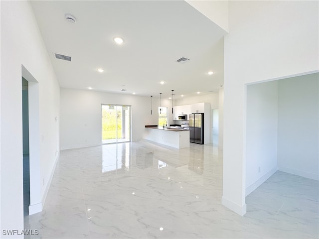 interior space featuring sink