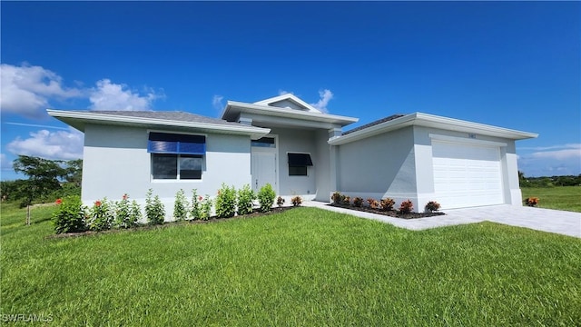 view of front of house with a front yard