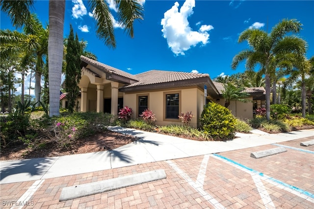 view of mediterranean / spanish house