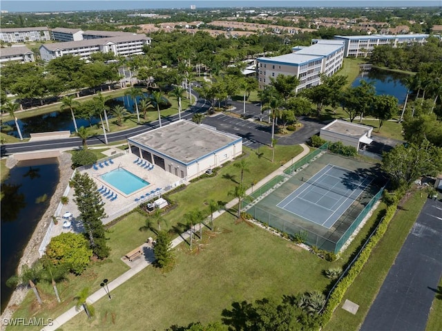 14831 Park Lake Dr Unit 309, Fort Myers, FL 33919 - aerial view with a water view