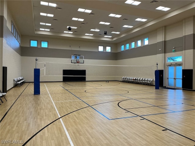 view of basketball court