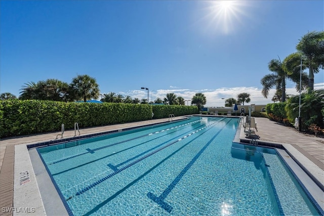 view of pool