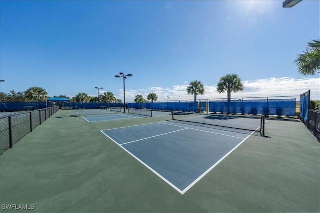 view of tennis court