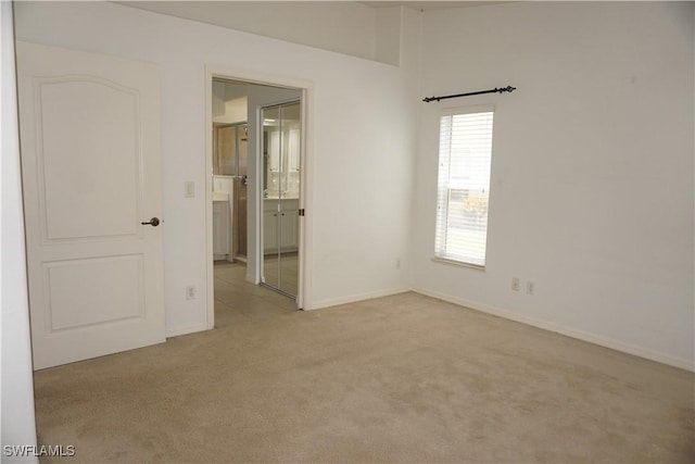 view of carpeted empty room