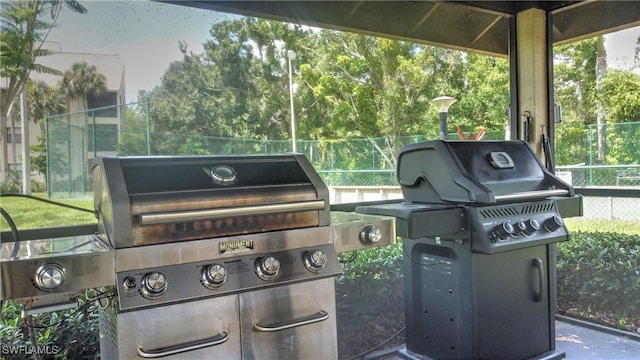 view of patio / terrace with grilling area