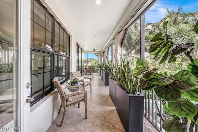 view of sunroom / solarium