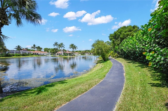 property view of water