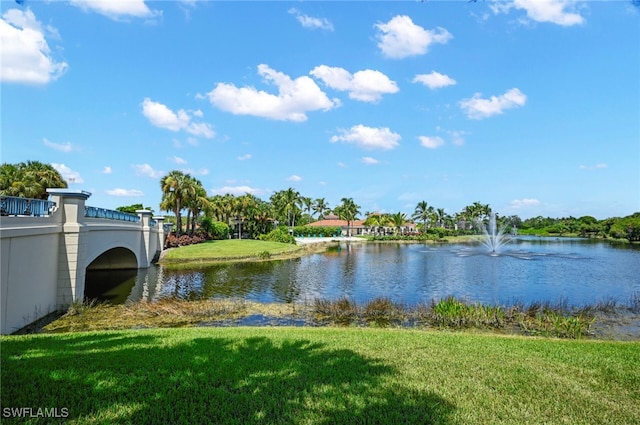 property view of water