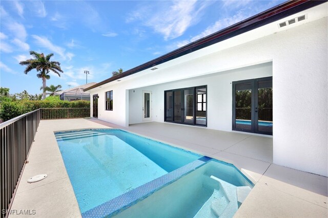 view of pool with a patio area