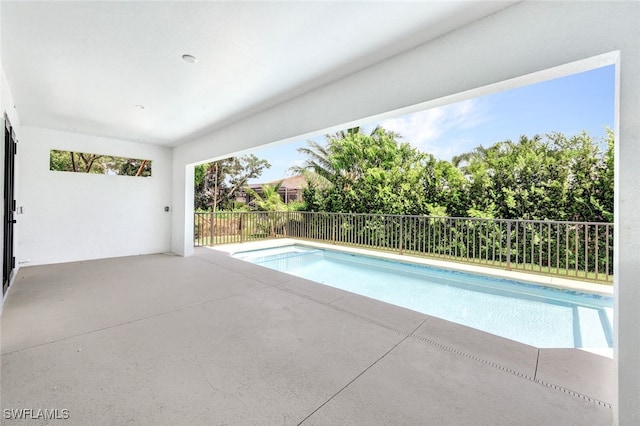 view of pool with a patio area