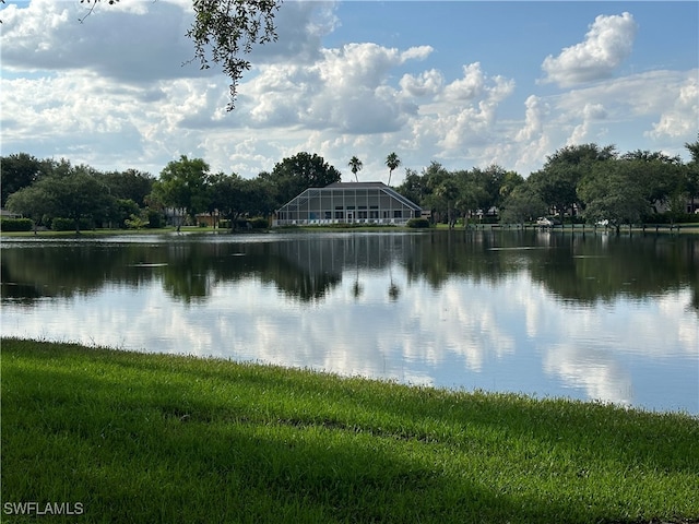 view of water feature