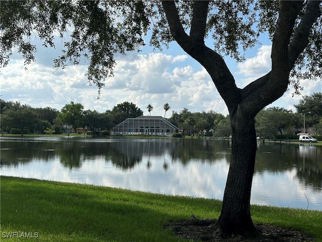 view of water feature