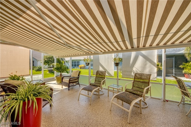 view of sunroom / solarium