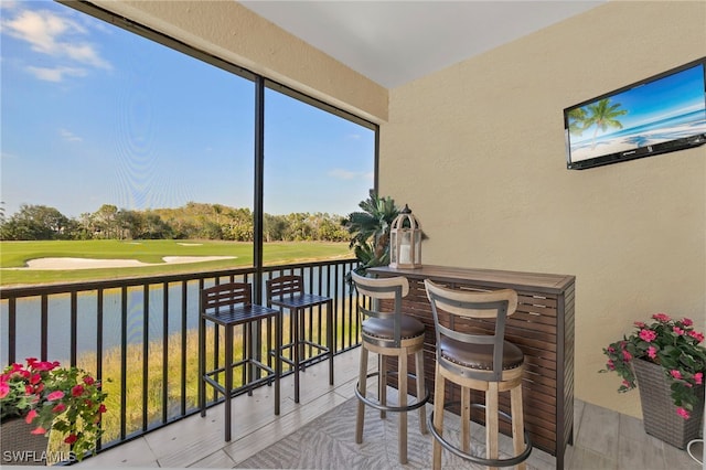 view of sunroom / solarium