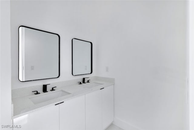 bathroom with vanity