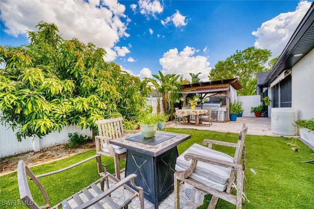 view of patio / terrace featuring area for grilling