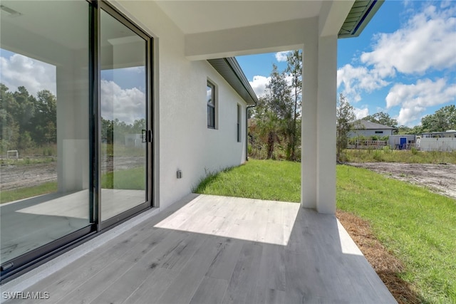 entryway featuring a wealth of natural light and light wood-type flooring