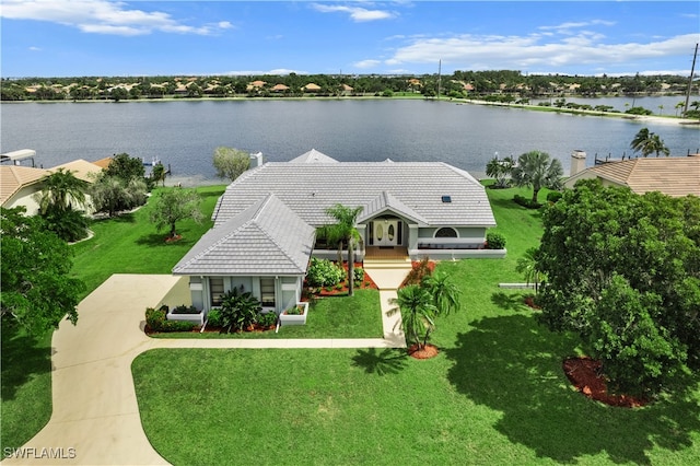 5350 Harborage Dr, Fort Myers, FL 33908 - aerial view featuring a water view