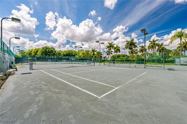 view of tennis court