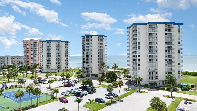 view of property with a water view