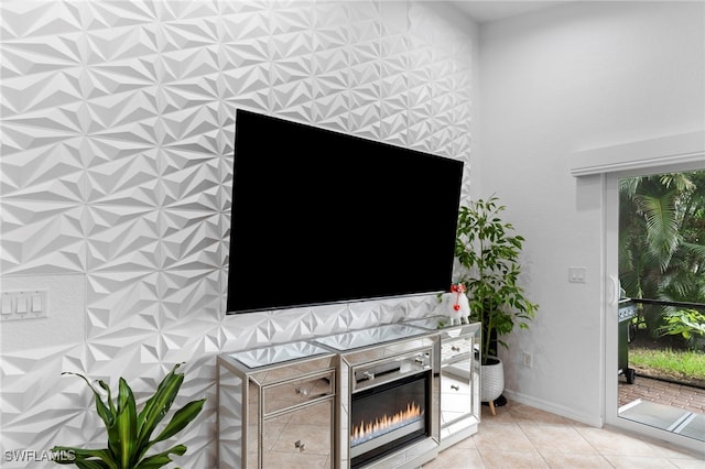 interior space featuring tile patterned floors