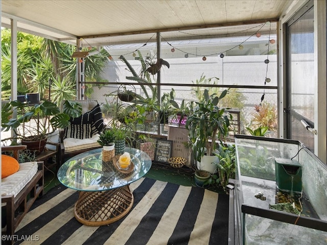 sunroom / solarium with plenty of natural light