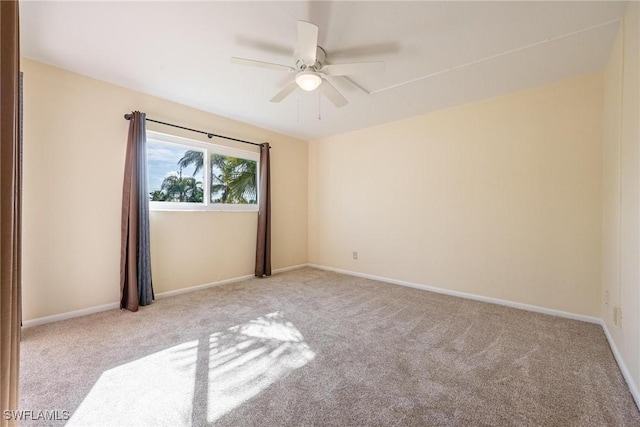 2504 SE 16th Pl Unit 101, Cape Coral, FL 33904 - carpeted spare room featuring ceiling fan and baseboards