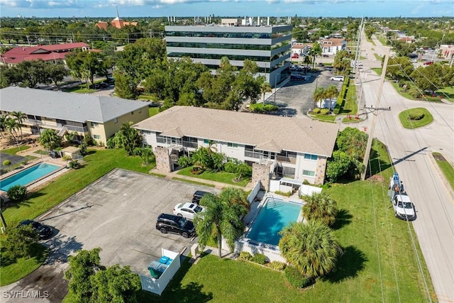 2504 SE 16th Pl Unit 101, Cape Coral, FL 33904 - bird's eye view of a pool area