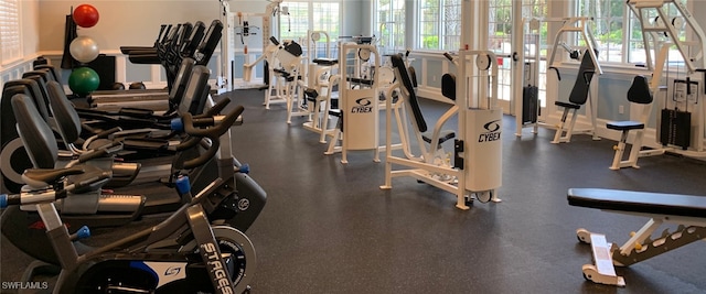 view of exercise room