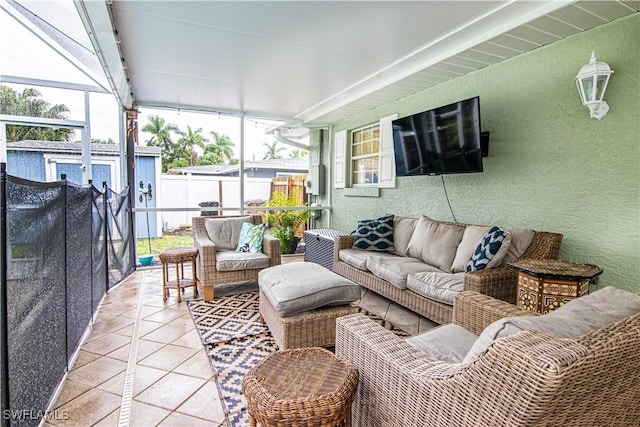 view of sunroom / solarium