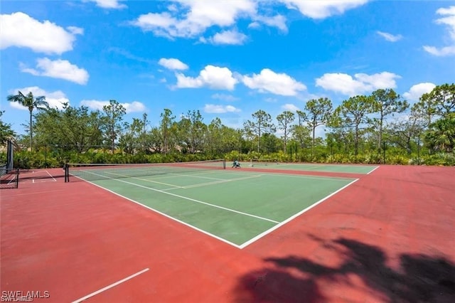 view of sport court