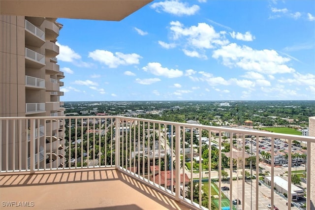 view of balcony