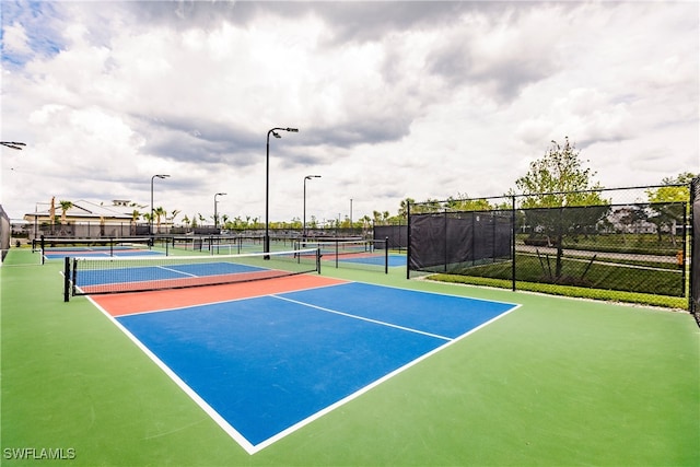 view of tennis court