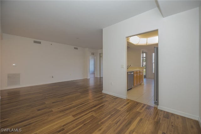 interior space featuring hardwood / wood-style flooring