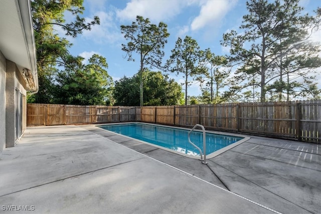 view of pool with a patio area