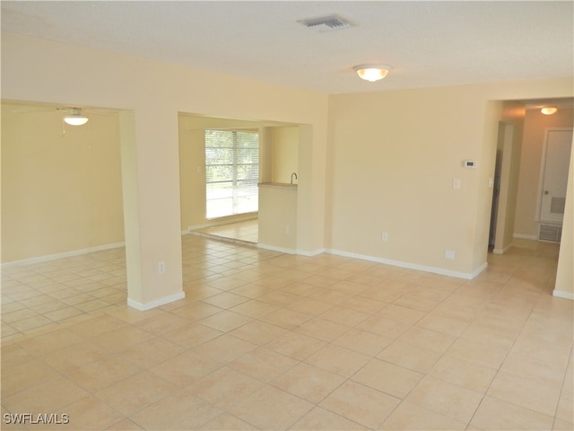 view of tiled spare room