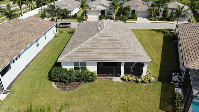 birds eye view of property featuring a residential view