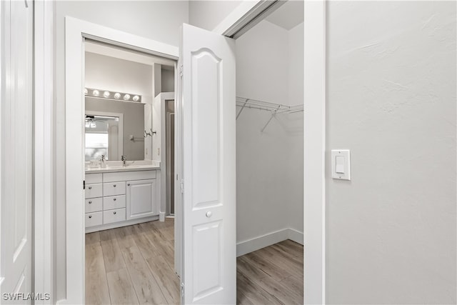 closet with sink