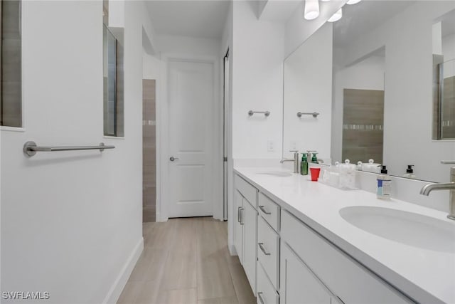 bathroom featuring vanity