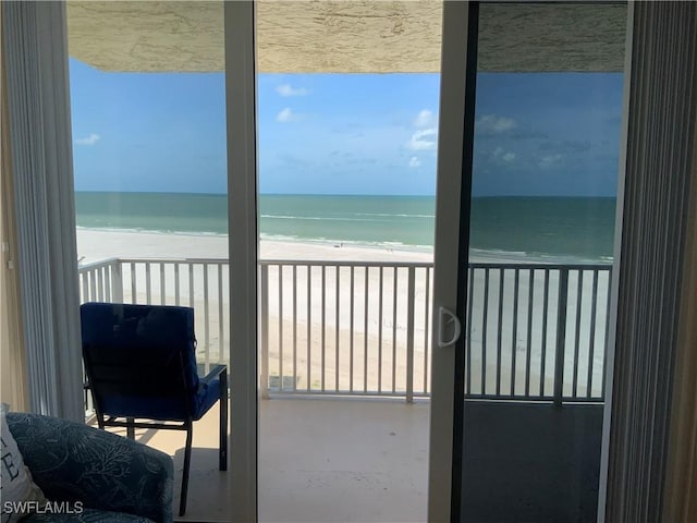 7330 Estero Blvd Unit 502, Fort Myers Beach, FL 33931 - balcony with view of water and beach