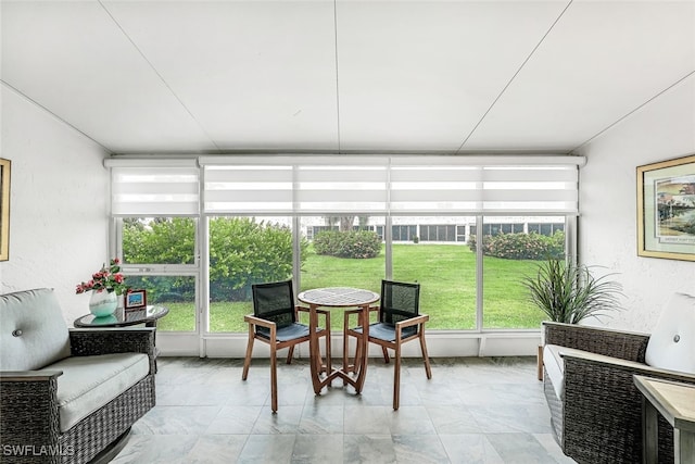 view of sunroom