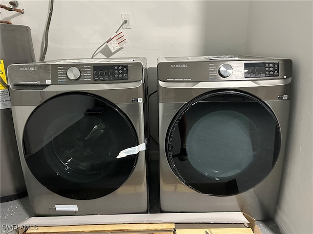 laundry area featuring independent washer and dryer