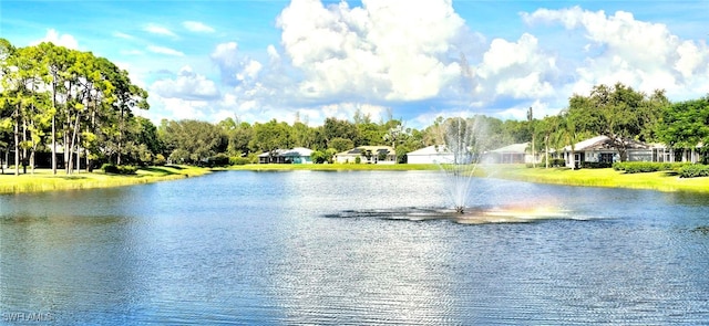 view of water feature