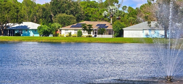 view of water feature