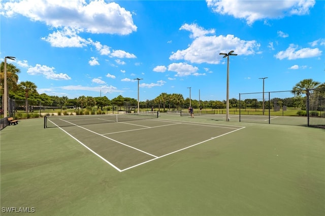 view of tennis court