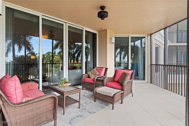 balcony with outdoor lounge area