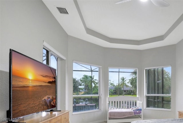 15120 Blackhawk Dr, Fort Myers, FL 33912 - detailed view of ceiling fan and a tray ceiling