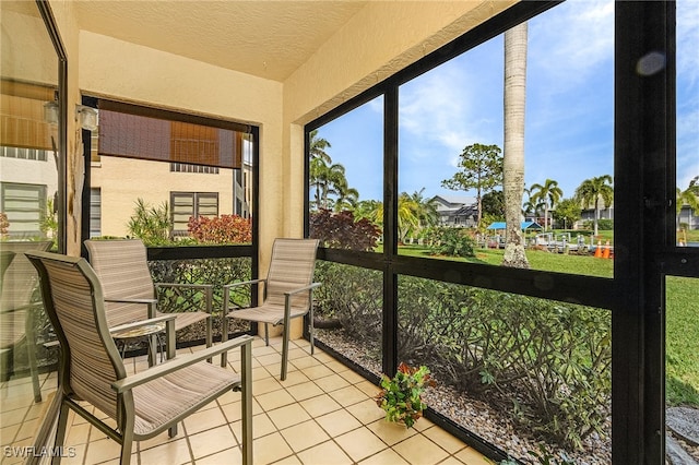 view of sunroom / solarium