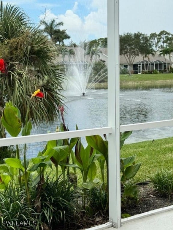 view of water feature