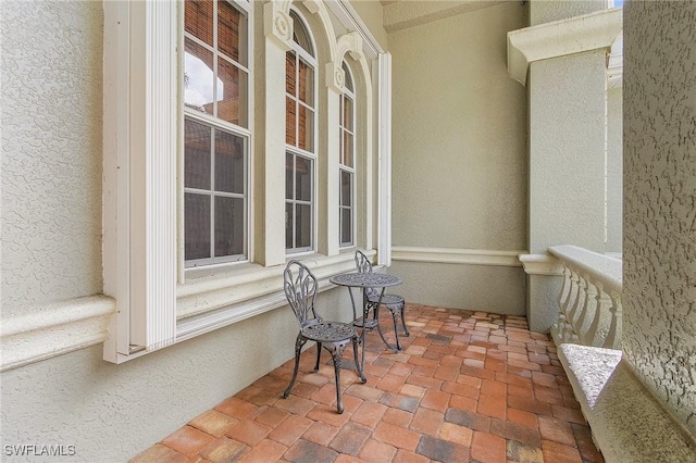 balcony with covered porch